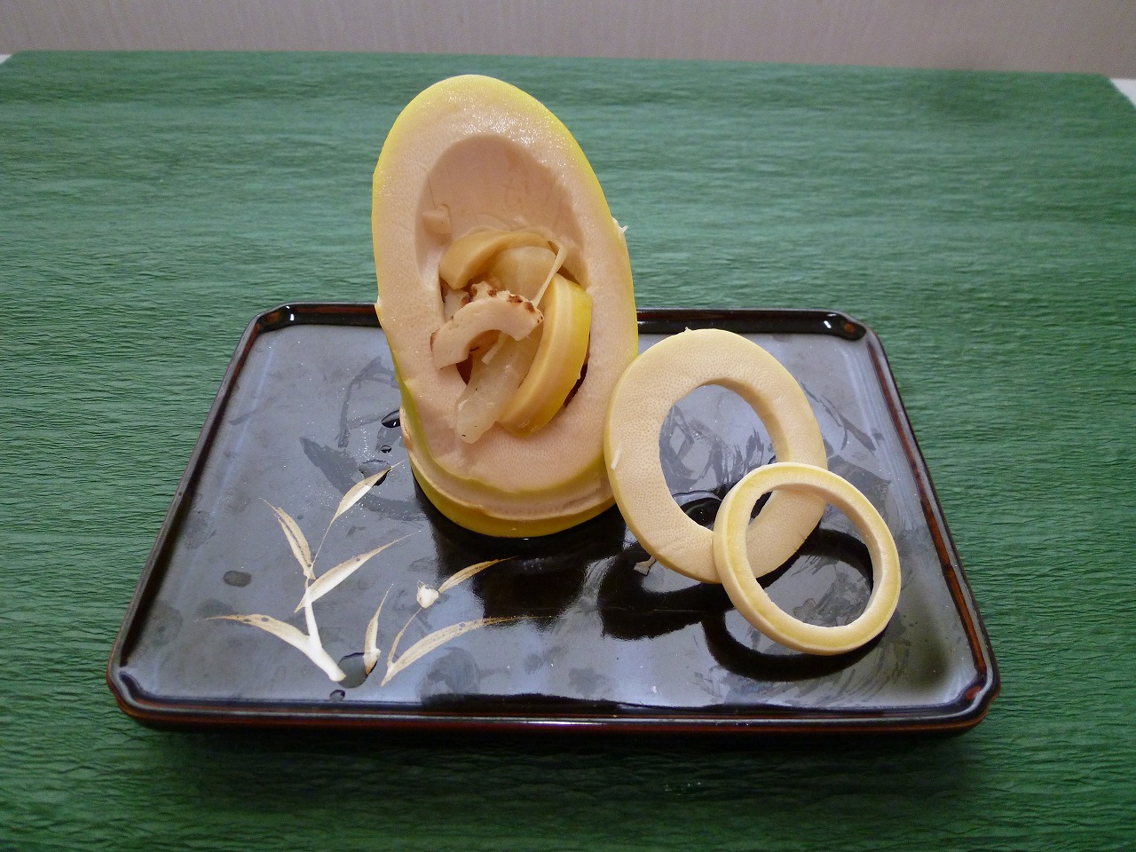 栃木県宇都宮市-養護老人ホーム-アオーラ而今-タケノコと梅-5
