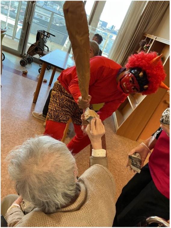 栃木県宇都宮市-ケアハウスアオーラ而今-節分-01