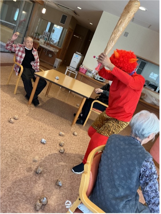 栃木県宇都宮市-ケアハウスアオーラ而今-節分-02