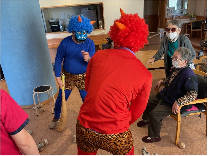 栃木県宇都宮市-ケアハウスアオーラ而今-節分-03