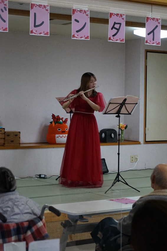 栃木県さくら市-特別養護老人ホーム-にこんきつれ荘-バレンタインコンサート-01