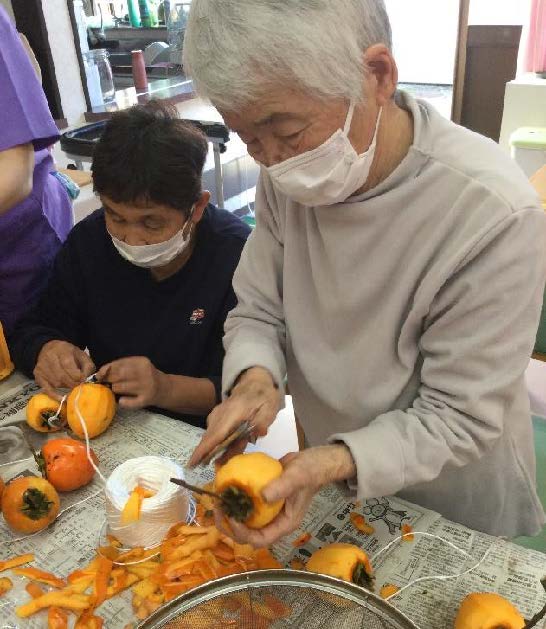 栃木県芳賀郡芳賀町-広域型特別養護老人ホーム-デイ干し柿_02