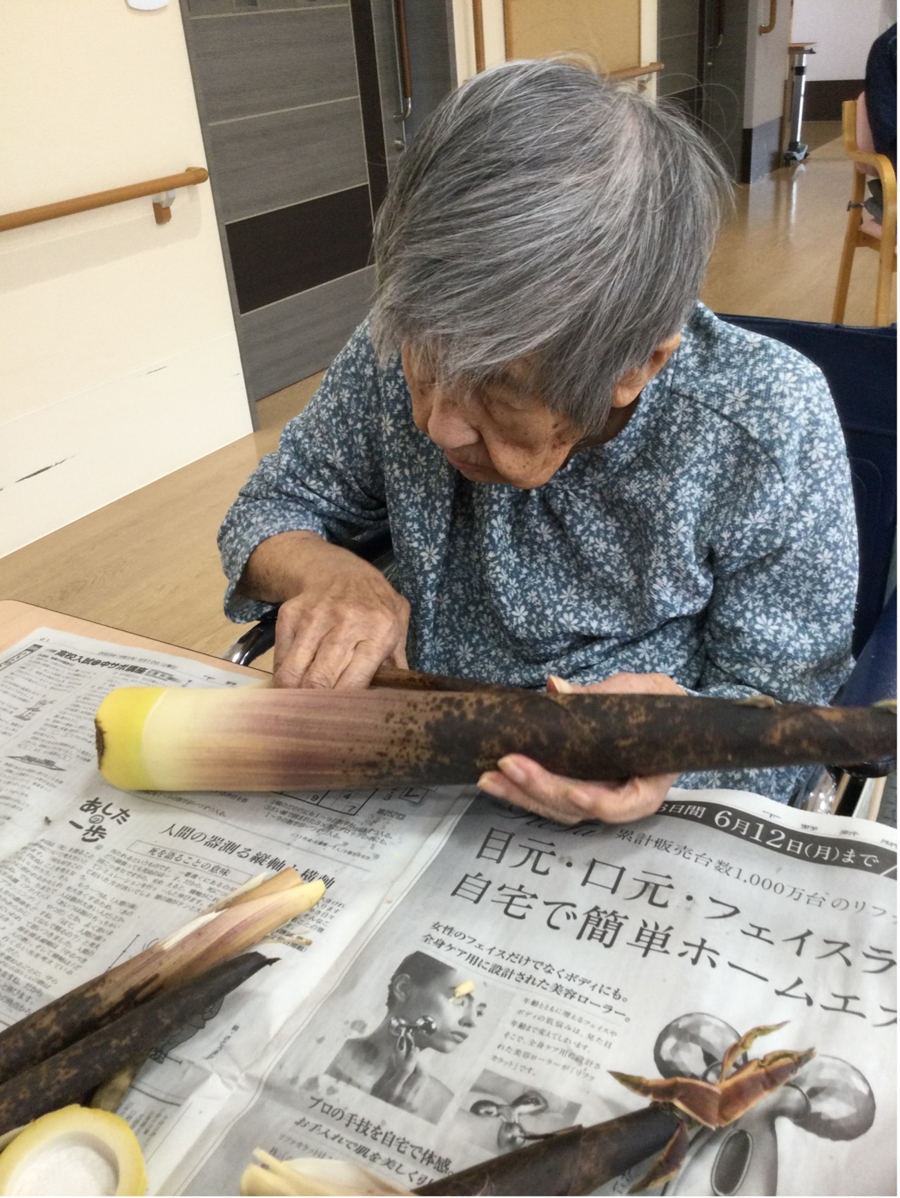 栃木県さくら市-地域密着型特別養護老人ホーム-季節を感じる筍-2