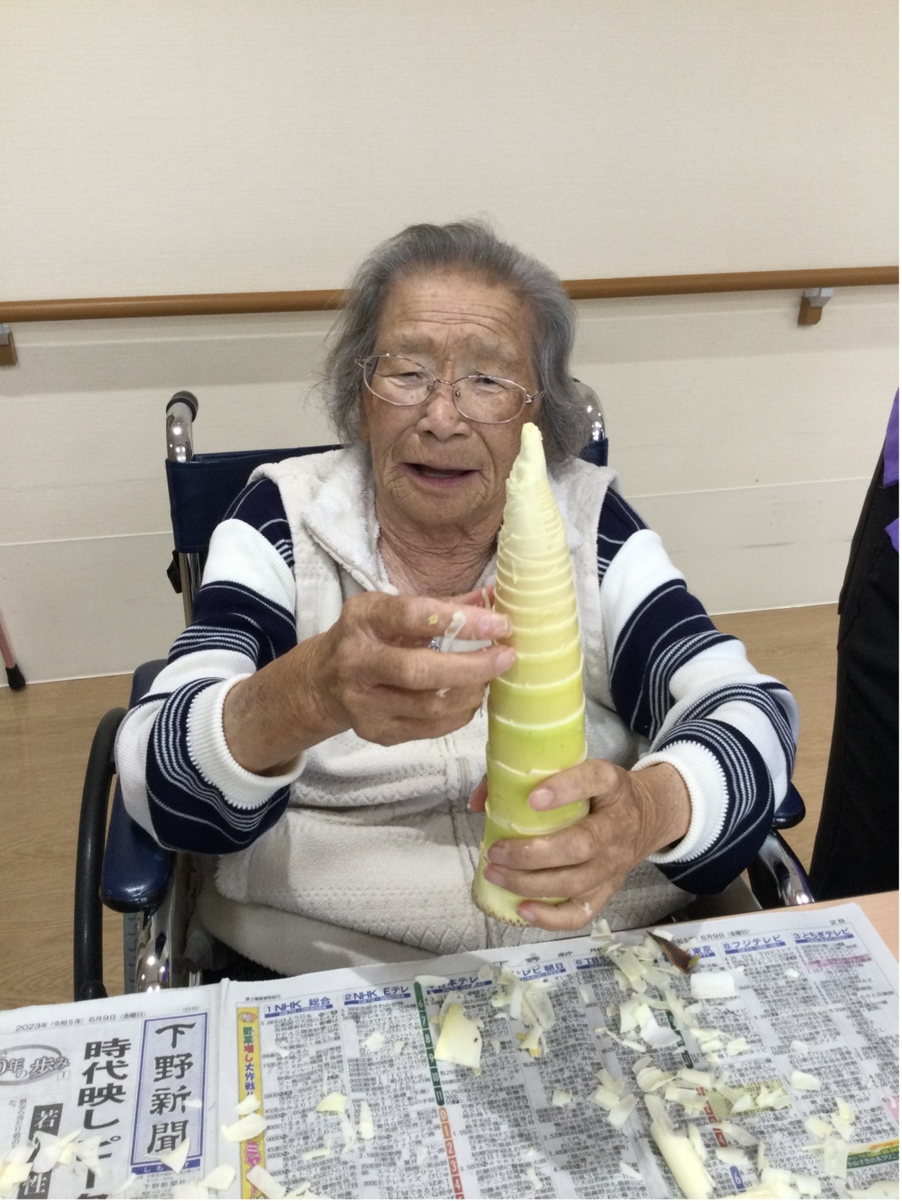栃木県さくら市-地域密着型特別養護老人ホーム-季節を感じる筍-3