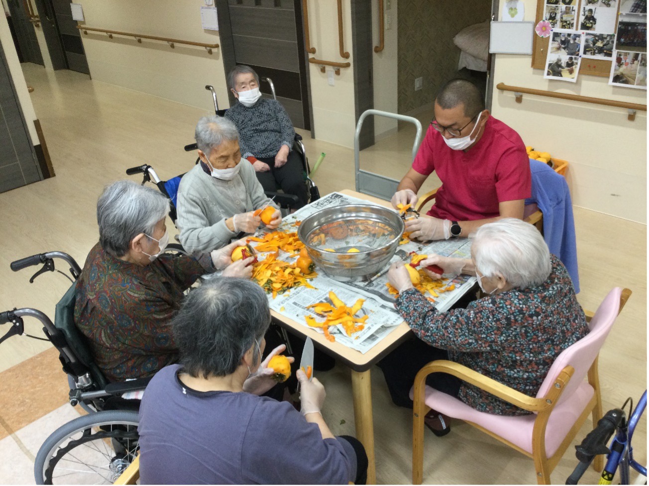 栃木県さくら市-地域密着型特別養護老人ホーム-おいしい干し柿できるかな-04