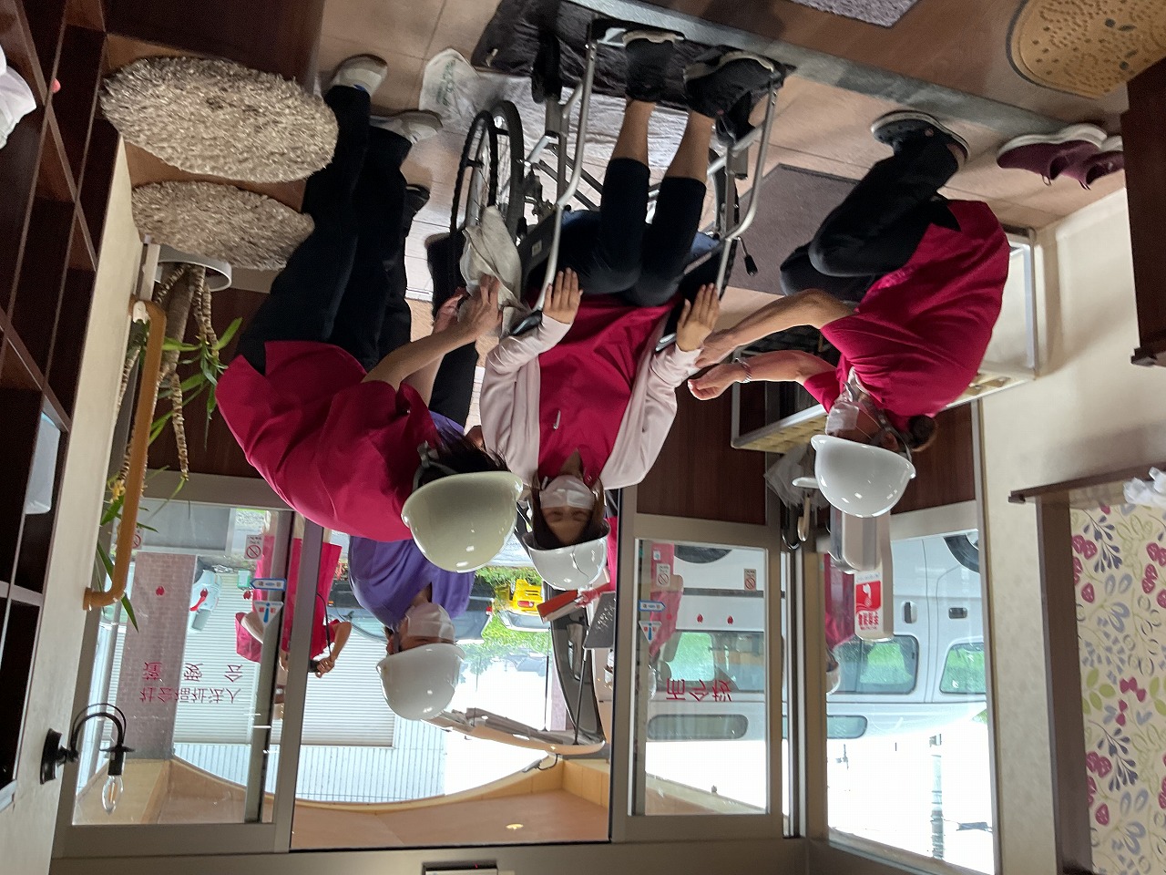 栃木県さくら市-地域密着型特別養護老人ホーム-而今桜-喜連川地区3施設合同水災害避難訓練-02